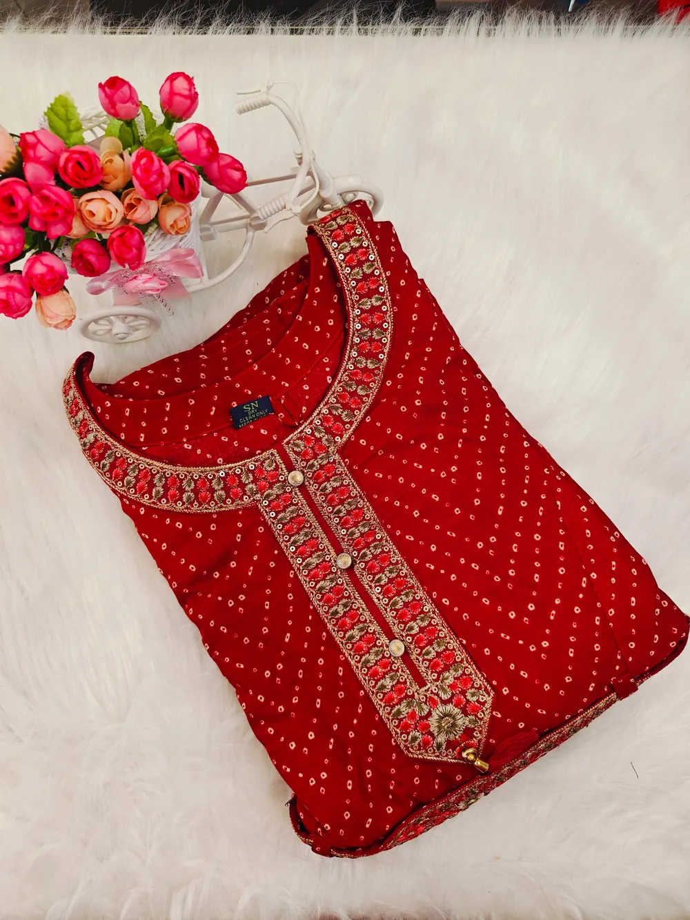 BANDINI ANARKALI KURTI AK25